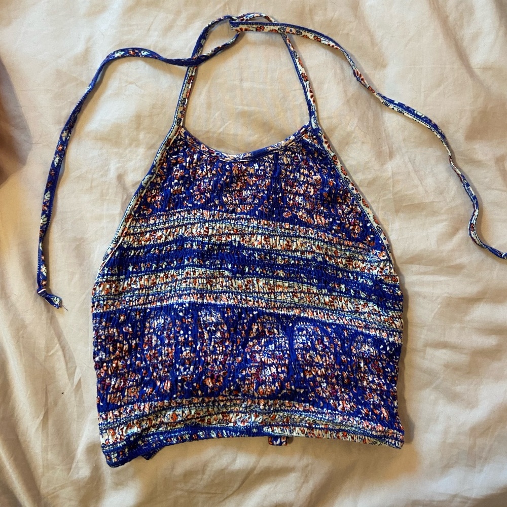 Tie and open back crop *XS*